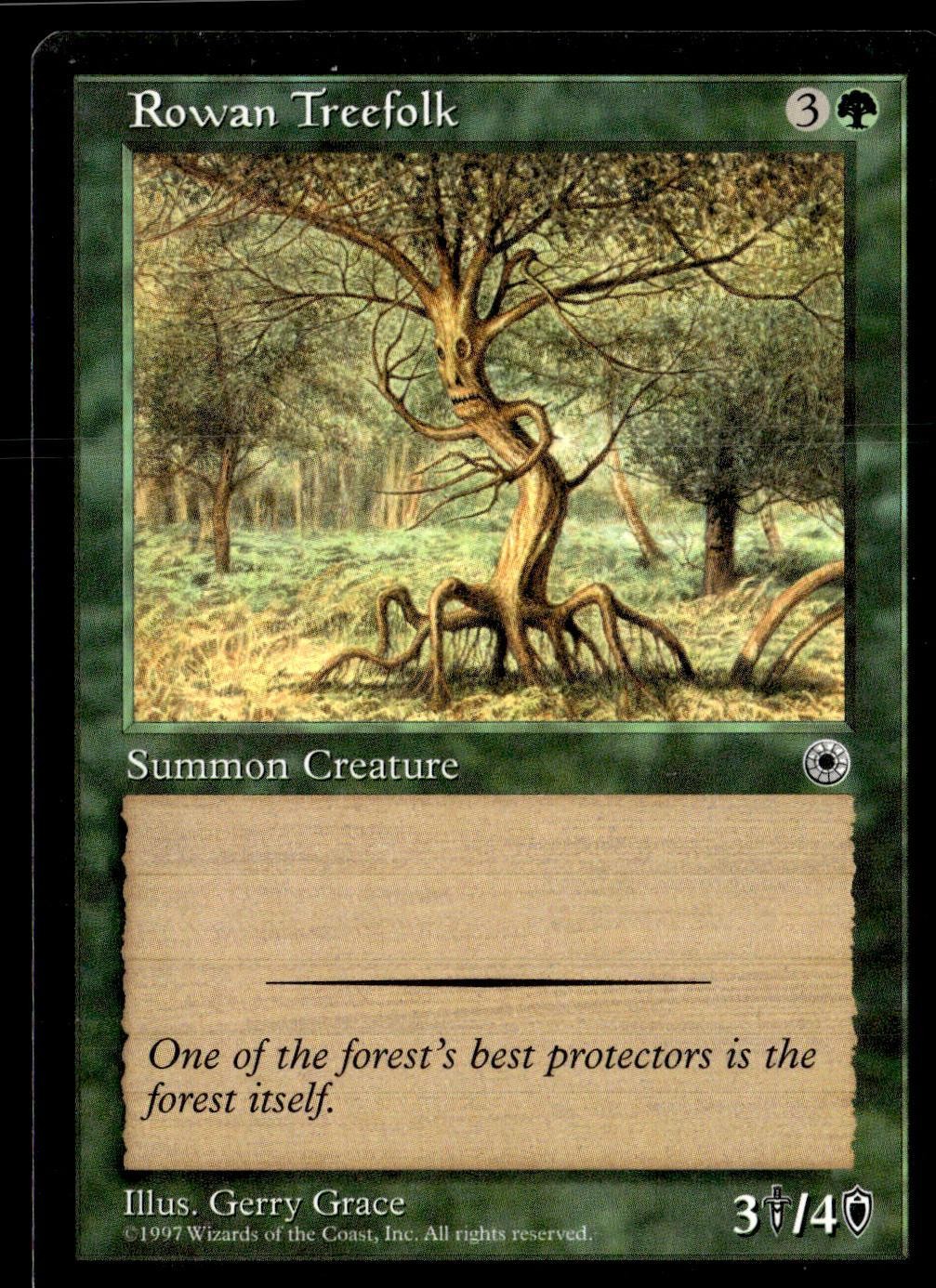 Rowan Treefolk Common Portal Magic: The Gathering Lightly Played