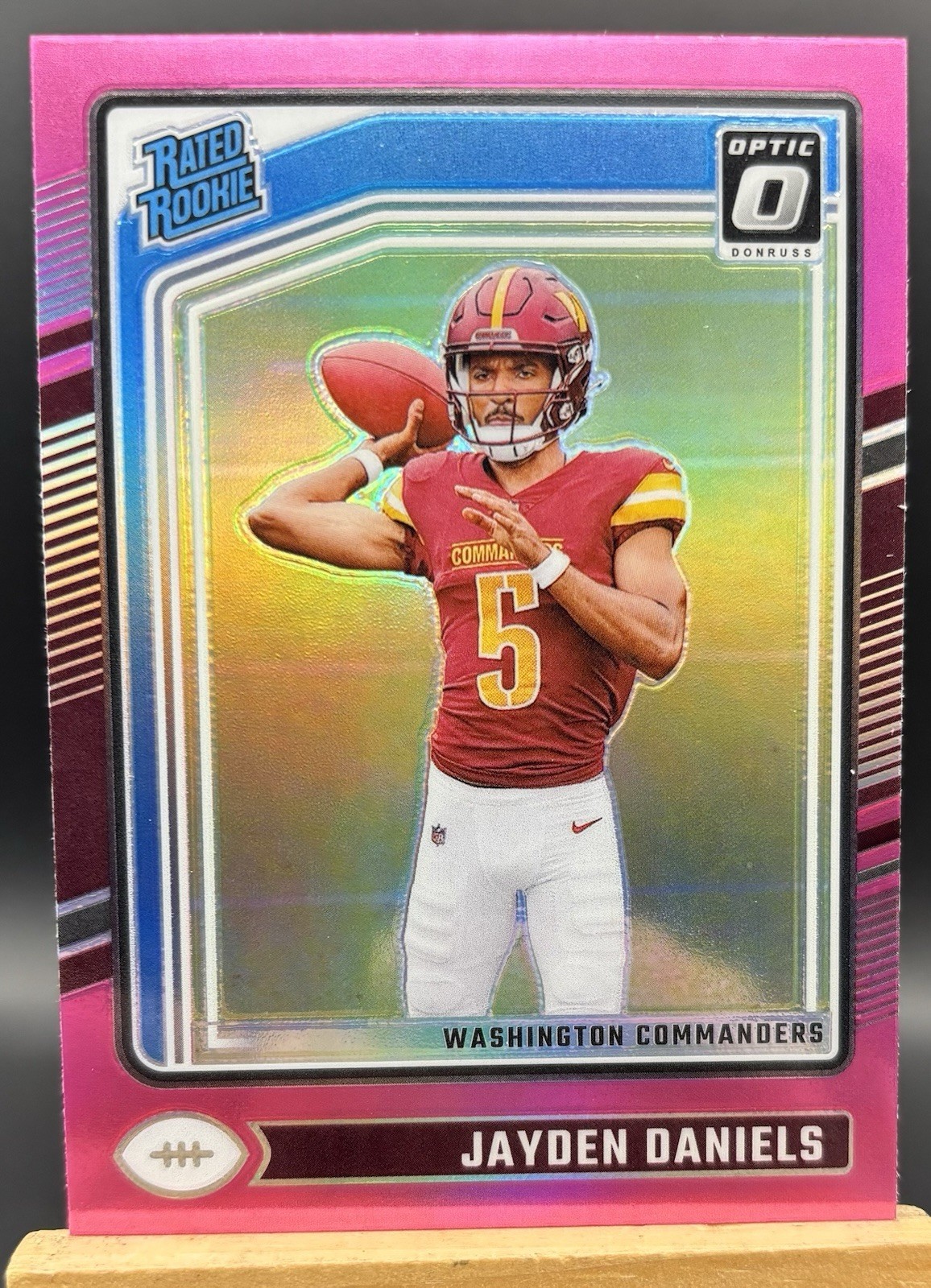 2024 Panini Donruss Optic Rated Rookie Jayden Daniels Pink Prizm RC #248
