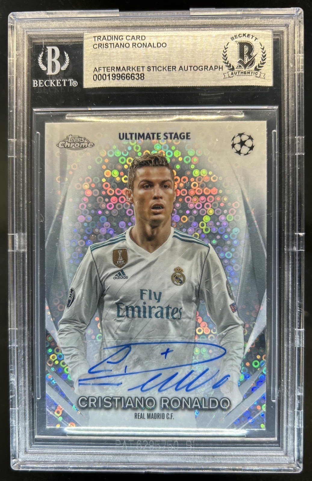 Trading Card Cristiano Ronaldo Aftermarket Sticker Auto BGS Authentic Auto