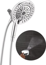 Delta 6-Setting In2ition 2-in-1 Dual Shower Head w/ProClean 75655 Chrome NEW