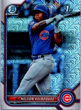 2022 Bowman Chrome Mega Refractor #BCP194 Nelson Velazquez 1st Bowman