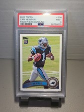 2011 TOPPS CHROME #1 CAM NEWTON RC BALL At CHEST PSA 9 Moving Forward SSP 