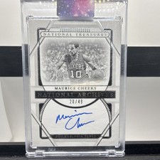 Panini National Treasures National Archives Ink Maurice Cheeks Auto #NA-MCH /49…