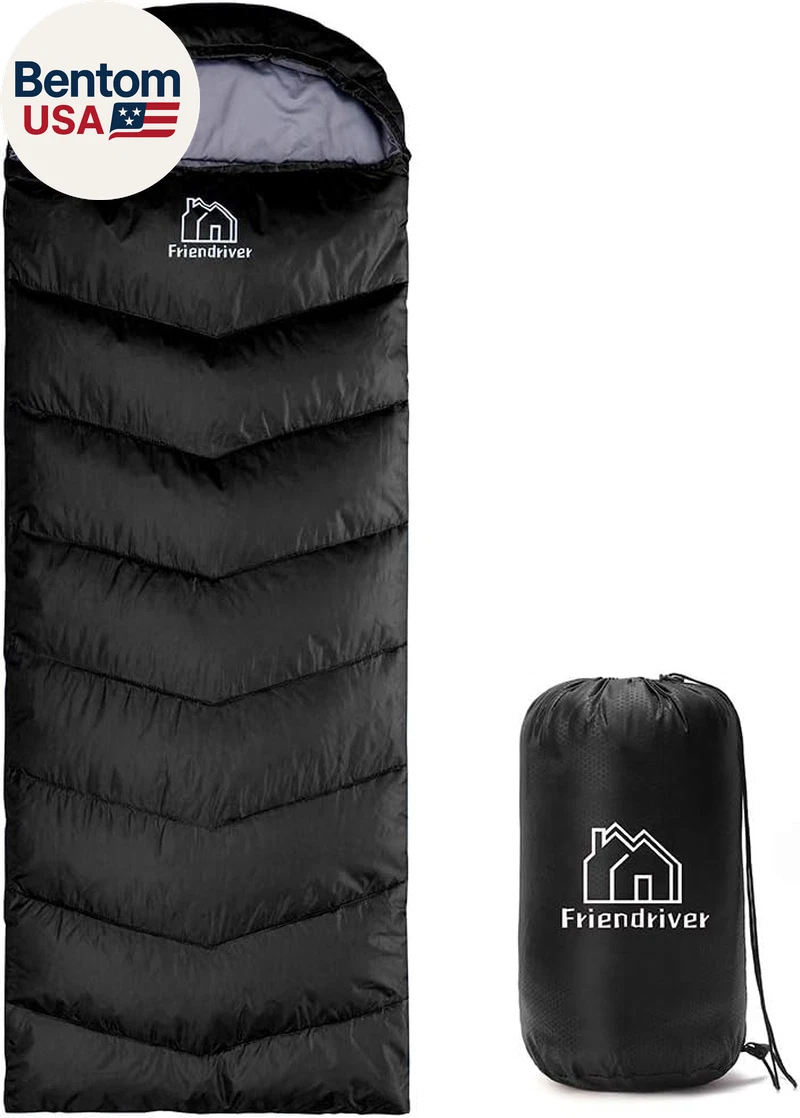 XL Size Upgraded Version of Camping Sleeping Bag 4 Seasons Warm and Cool, Lighte