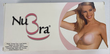 NuBra Adhesive Silicone bra cups w/front closure - Size C, nude, strapless