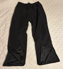 Men’s Golf Rain Pants Snake Eyes XXL (W 38-40 L 31) Black Waterproof Zip Ankles