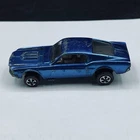 Vintage 1968 Mattel Hot Wheels Redline Blue Custom Mustang See Pics Ships Fast