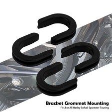 4pc Sissy Bar Luggage Rack Side Bracket Grommet Mounting For Harley Sporster XL