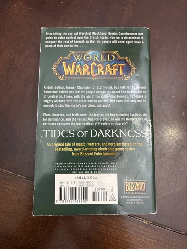 World of Warcraft - Tides of Darkness By Aaron Rosenberg Paperback 2007 WoW - Picture 3 of 9