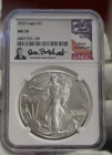 2023  US Silver Eagle $1 NGC MS70 Everhart Signed