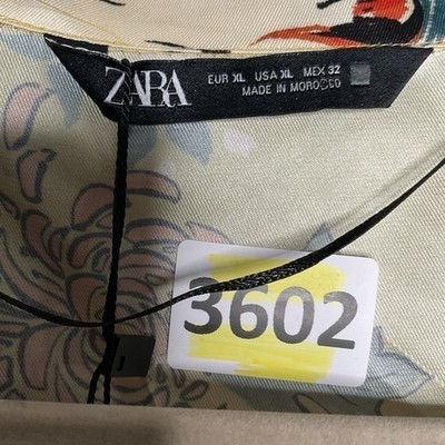 NWT Zara Sateen Printed Short Kimono Yellow With‎ Belt Oriental Women\'s Size XL PRINTED REVERSIBLE KIMONO - Bronze | ZARA United States main image 4