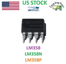 10Pcs LM358 LM358N LM358P Dual Op ICs Amp DIP-8 Low Power Operation Amplifier