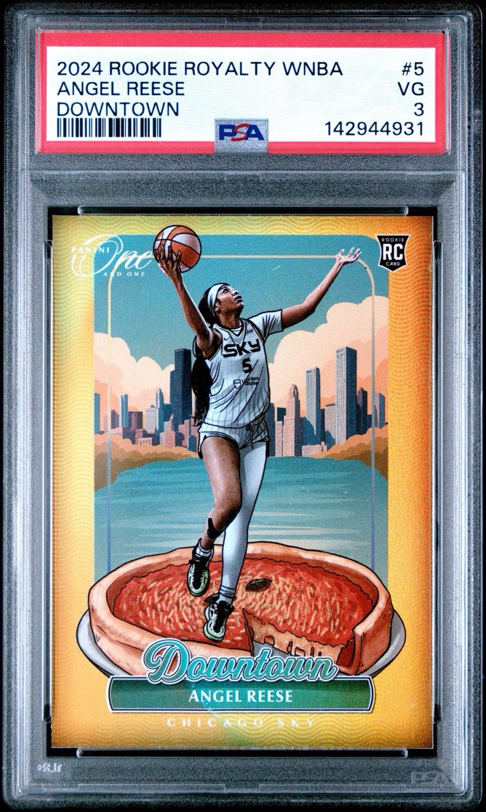 2024 PANINI ROOKIE ROYALTY WNBA DOWNTOWN #5 ANGEL REESE ROOKIE RC PSA 3