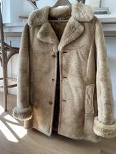 VTG Vintage BICK Shearling Sheepskin Western Coat Robert Redford Marlboro Man