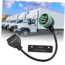 J1939 OBD2 Adapter Cable Fits Truck Diagnostic Scanner/Code NEW J1939 9pin 90