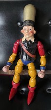 RCA Radiotron Advertising Wooden Toy Articulated Figure 1920s-30s RARE