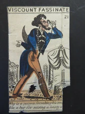 Small Viscount Fassinate 21 caricature illustration holed