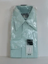 NOS JCPenny Men’s Vintage 1980’s Long Sleeve Blue Button Down Shirt Size L