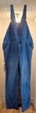 Big Smith Blue Denim Carpenter Bib Overalls Men's 36x28 100 Cotton. Great Shape
