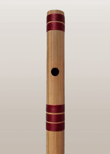 E Natural Bass Bansuri bamboo Indian Concert flute  maker Kantilal - Imported