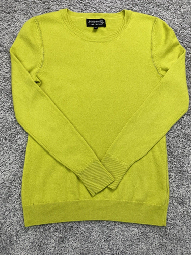 Banana Republic with Todd&Duncan Cashmere Women L/S Yellow Sweater M.