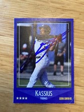 Kassius Thomas AUTO Custom Baseball 2025 MLB Draft Duke / Stanford Signed