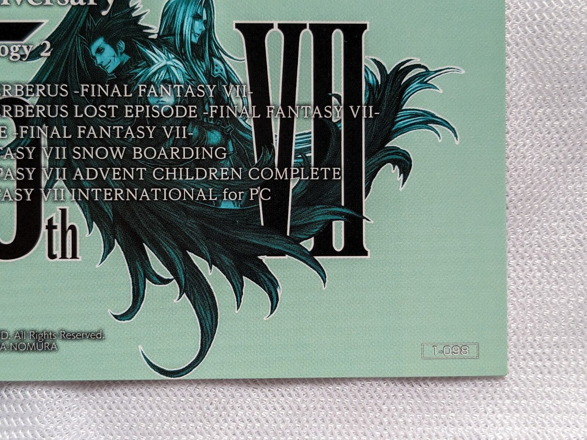 Final Fantasy 7 25th Anniversary Square Enix No.1-098 Japanese TCG