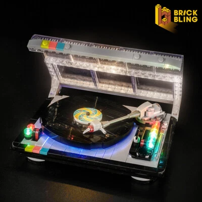 BrickBling LED Licht Kit für LEGO Retro-Plattenspieler 40699（Standard）