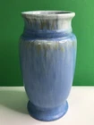 Roseville Tourmaline Blue 1933 Vintage Art Deco Pottery Ceramic Vase