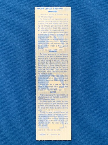 1986 AL Championship Series Game 3 CA Angles vs. Boston Red Sox Ticket Stub - Picture 2 of 2