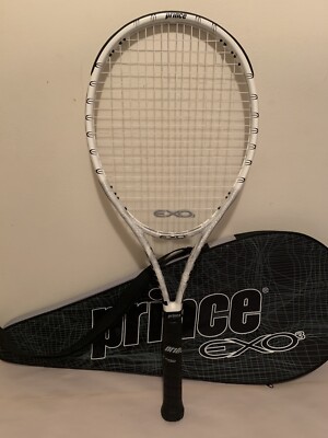 新品,ガット付,張上込み,Prince EXO3 WHITE LITE 100 Prince EXO 3 White Lite 100 Sq. In. - w/ Bag - Grip: 4 1/4