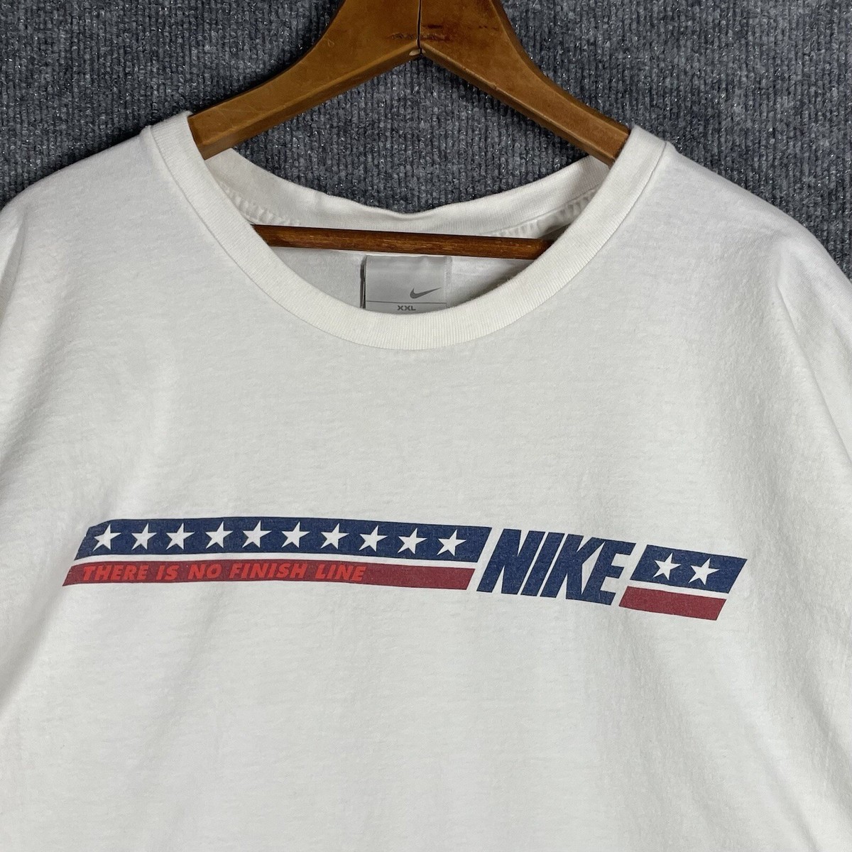 VINTAGE Y2K Nike There is No Finish Line T Shirt XXL Running 90s