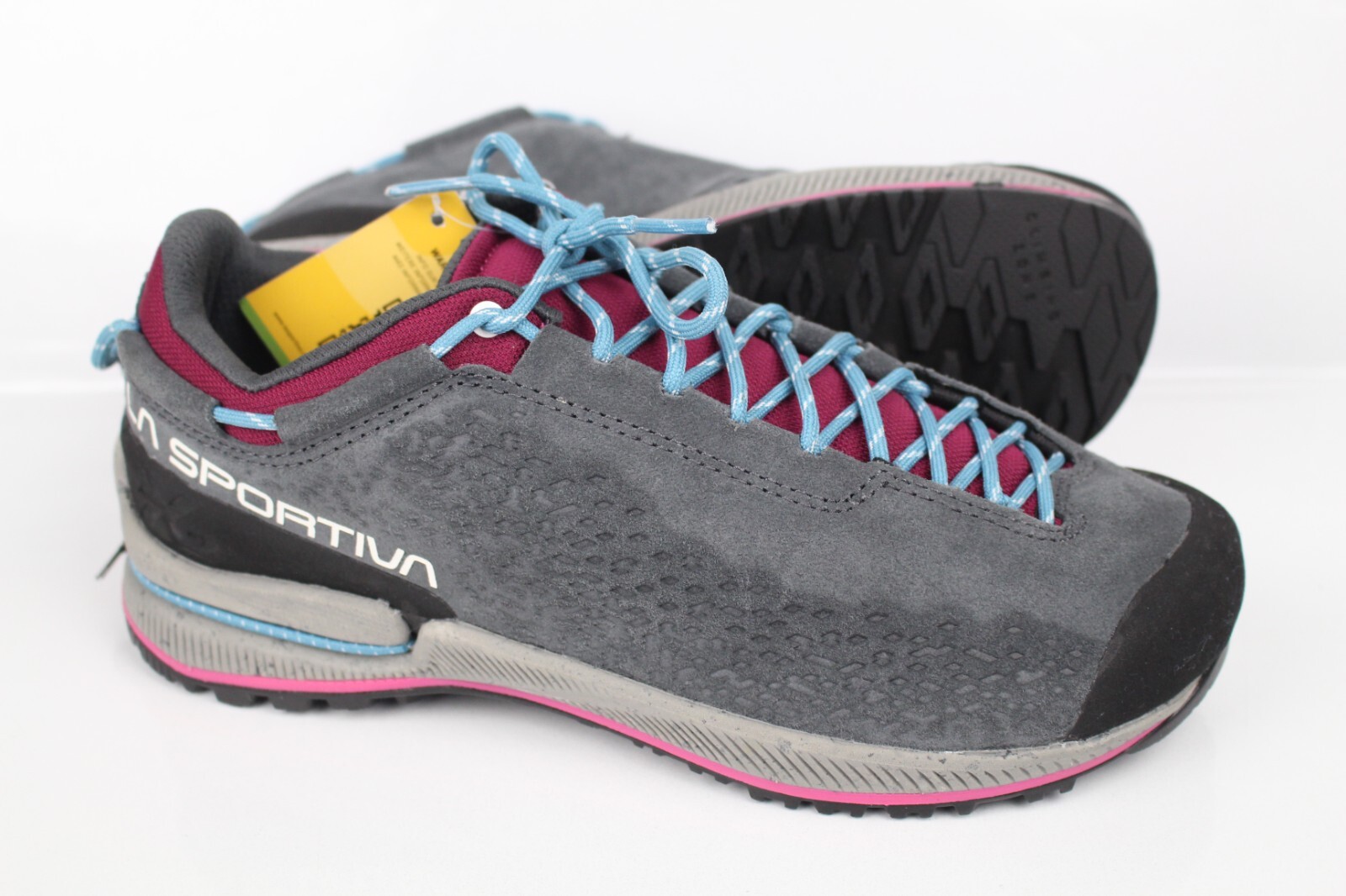 Zapatos de senderismo La Sportiva TX2 EVO para mujer talla 9/40,5 carbono/rojo ciruela