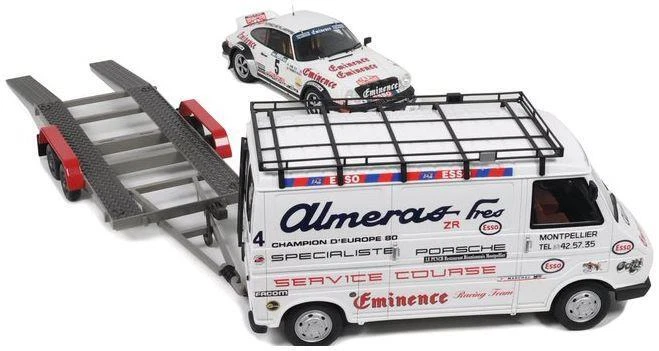 Citroen C35 Almeras escala 1:18 OTTO + remolque con Porsche 911 Rallye de Portugal Foto 4 de 4