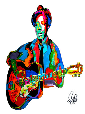 Ike Zimmerman Blues Guitar Music Poster Print Wall Art 8.5x11