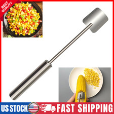 Stainless Steel Corn Cob Peeler Stripper Remover Kitchen Cutter Thresher Tool US