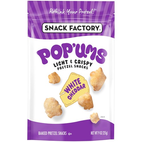 Pop'ums White Cheddar Pretzel Snacks 9 Oz Bag - Picture 5 of 6