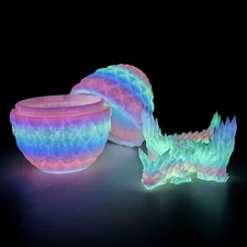 3D Printed Glowing Dinosaur Decoration, Suitable for Home, Office Desk, And Car