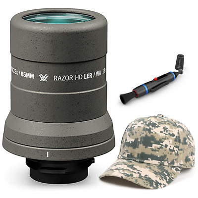 Vortex Optics Razor HD LER Spotting Wide Angle Eyepiece w/ CD Hat and Pen Bundle