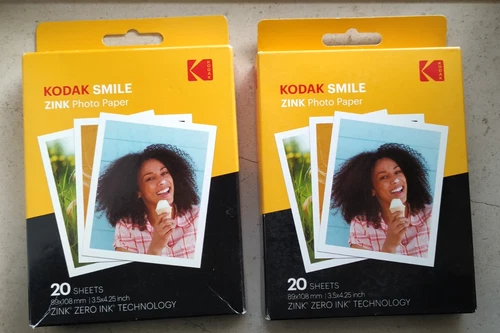 Kodak Smile Zink Photo paper 40 Sheets 89 X 108mm (3.5 X 4.25”)