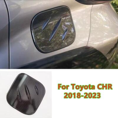 For Toyota CHR 2018-2023 Carbon Fiber Gas Tank Door Cover Fuel Cap Flap Decor
