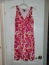 Chaps Medium Pink Floral Dress