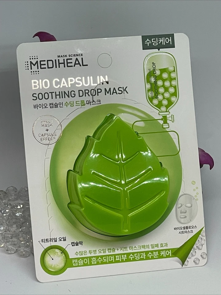 Mascarilla facial calmante Mediheal Bio Capsulin - Máscara de hoja + efecto cápsula Foto 2 de 3