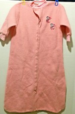 Vintage Carters 1-piece Fleece Sleep Gown w/bunnies ONE SIZE