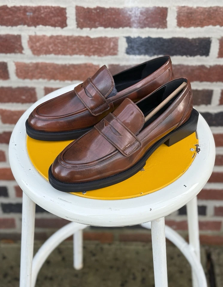 Mocasines Charles David Delusion Plataforma Cuero Marrón Unisex  Foto 2 de 4