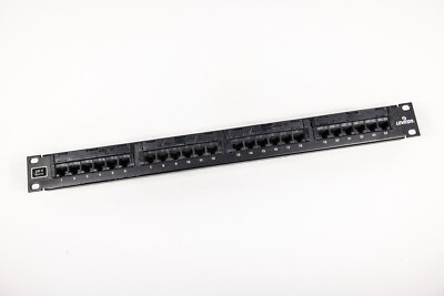 Leviton Universal 24 Port CAT 5 Cat5 Patch Panel 59596-U24