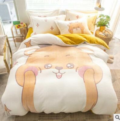 3D Cartoon Hamster ZHUC4077 Bett Kissenbezüge Decke Bettdecke Abdeckung Set