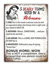Funny " Deadly TermS Used By A