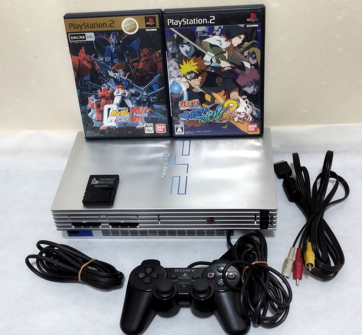 PS2 SCPH-50000 TSS Silver w/Dualshock2 & Memory card & games PS2 SCPH-50000 TSS Silver w/Dualshock2 & Memory card & games
