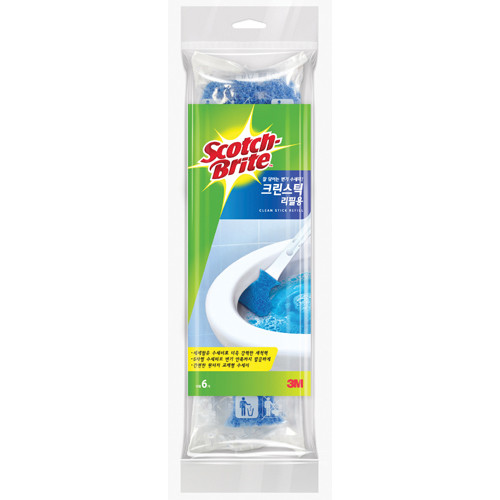 31 Refills with One Cleaning Stick Package Scotch Brite Toilet Brush Scrub - Picture 2 of 4
